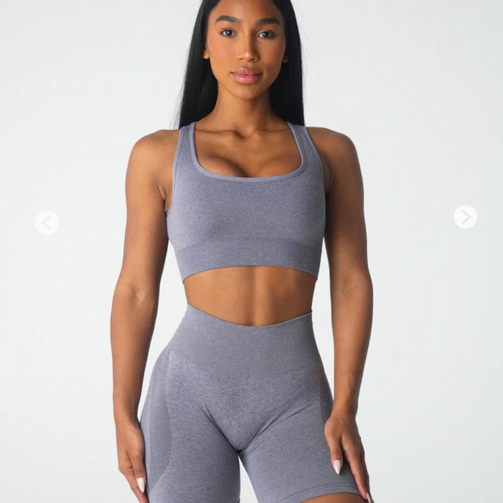 NVGTN GRAY SPORTS BRA M Grey Eclipse Seamless Bra